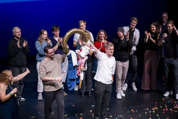 Gewinner*innen des Team Poetry Slam 2026 (Wortwin & Slamson)